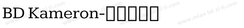 BD Kameron字体转换